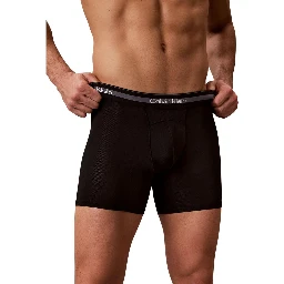 Black Recycled Polyester Boxers