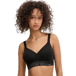 Black Cotton Bra