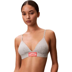 Gray Cotton Bra