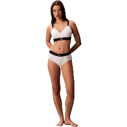 White Recycled Polyester Bra