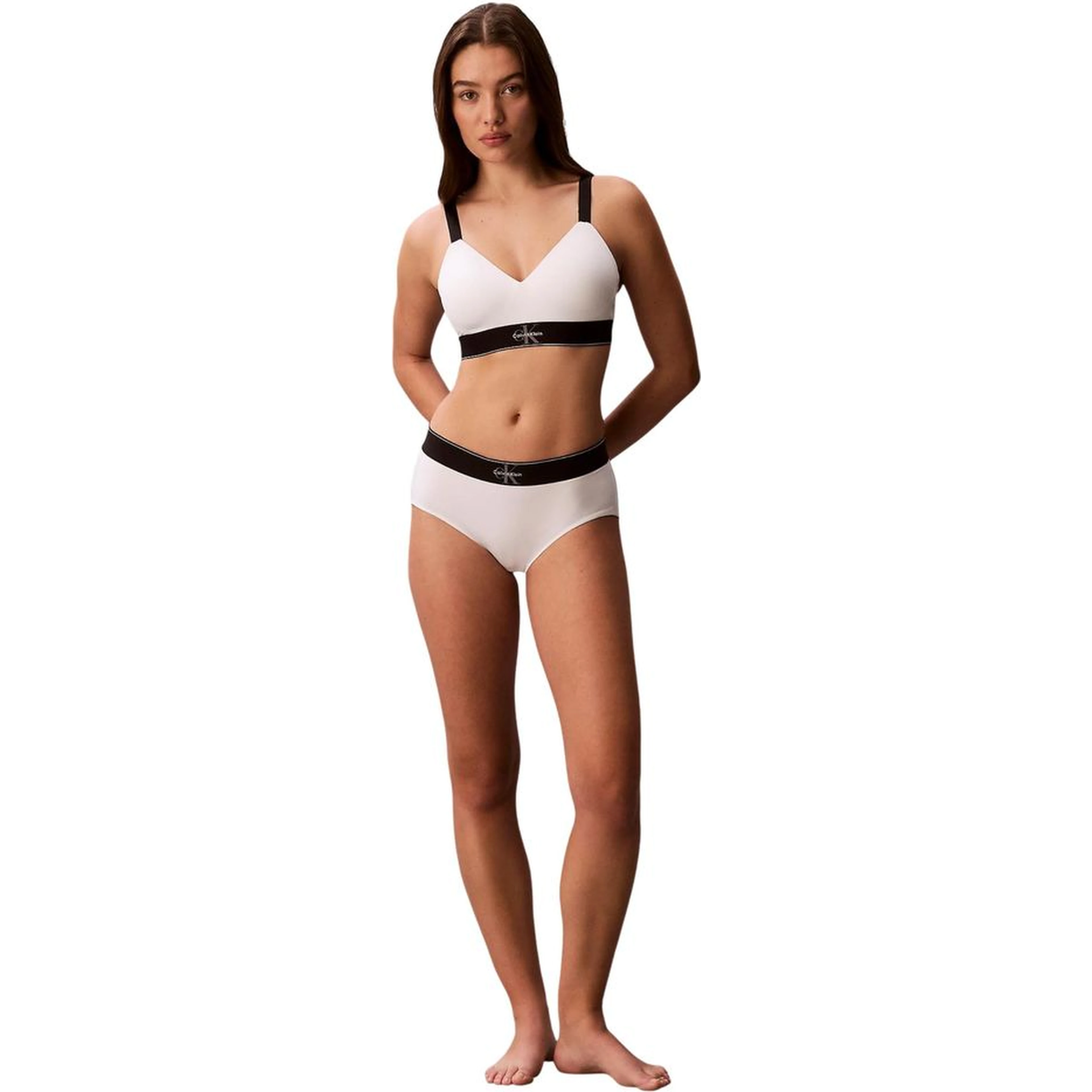 White Recycled Polyester Bra