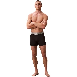 Black And White Recycled Polyester Boxers