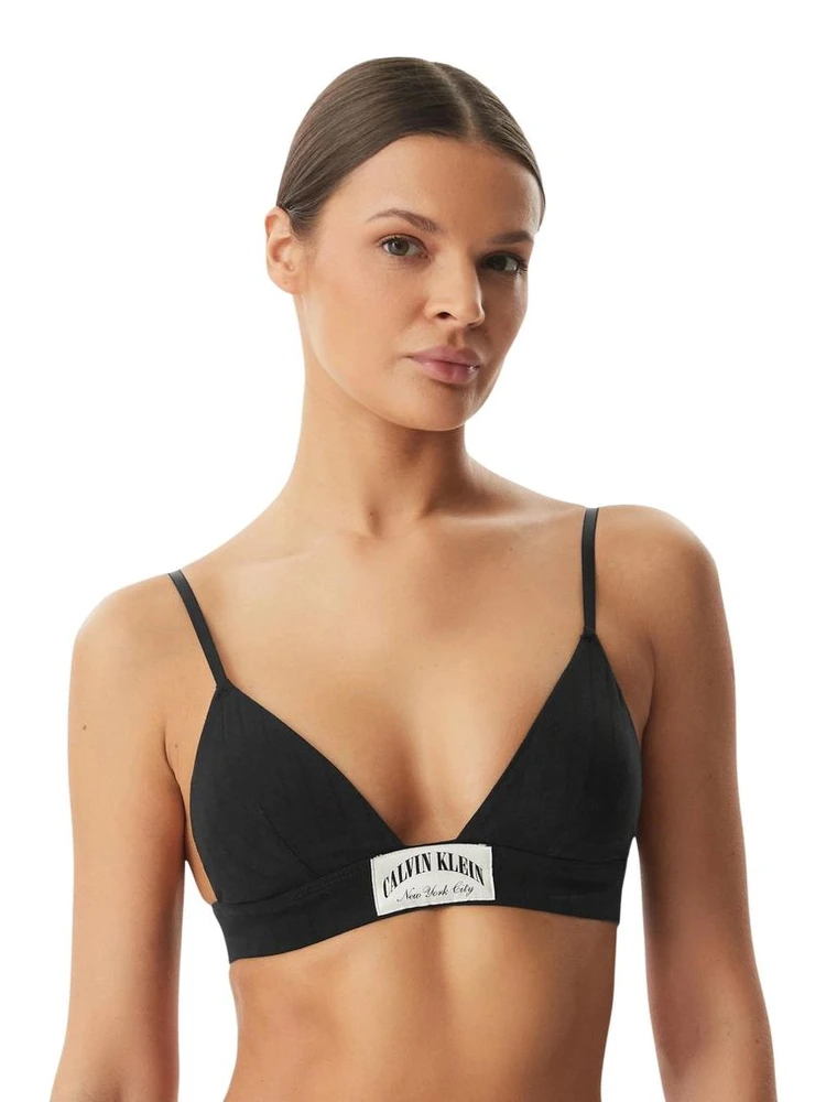 Black Cotton Bra