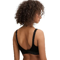 Black Cotton Bra