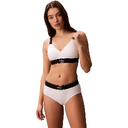 White Recycled Polyester Bra