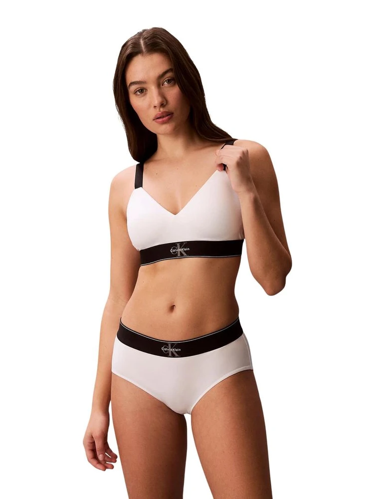 White Recycled Polyester Bra alternative