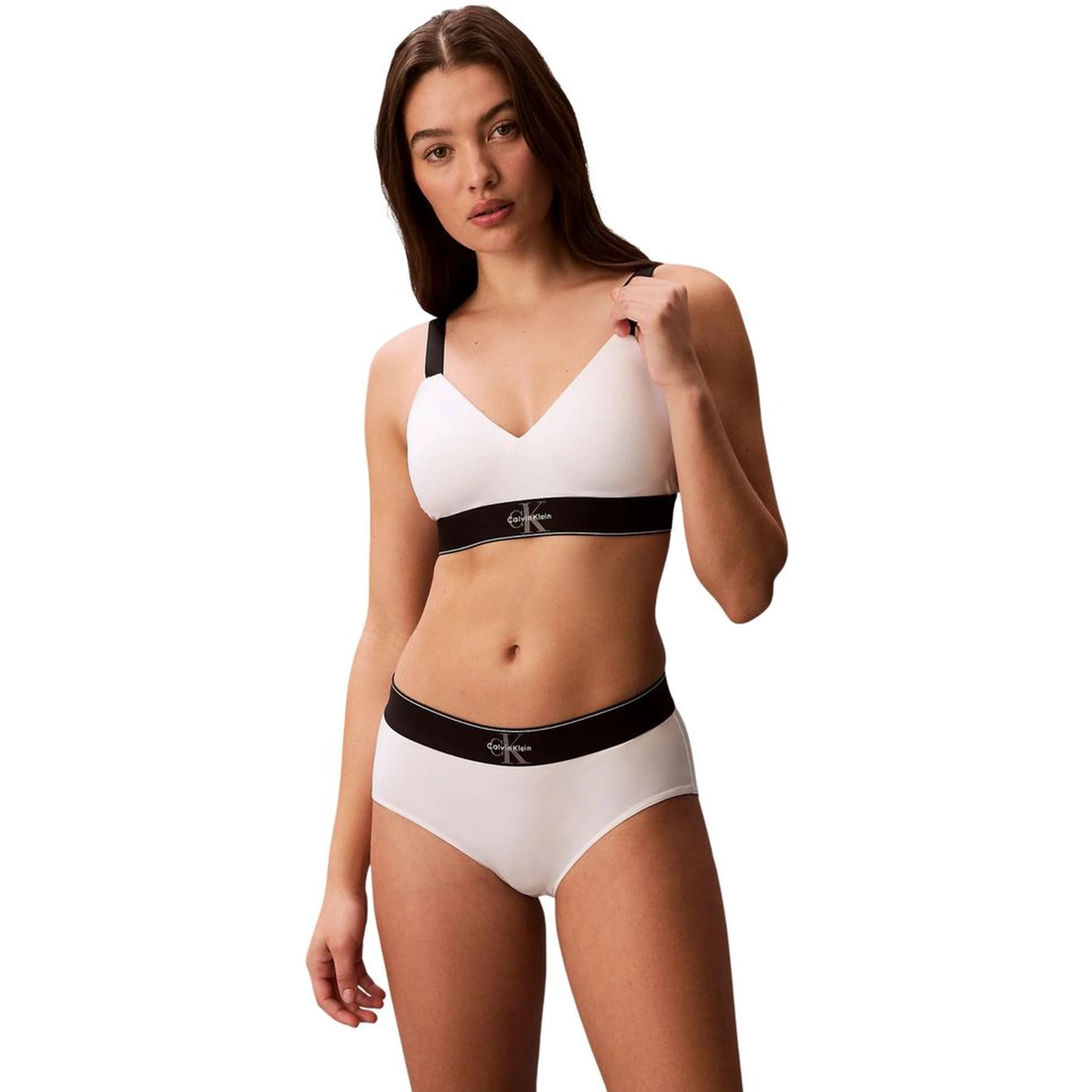 White Recycled Polyester Bra
