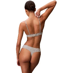 Gray Cotton Bra