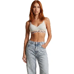 Cream Cotton Bra