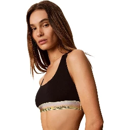 Black Cotton Bra
