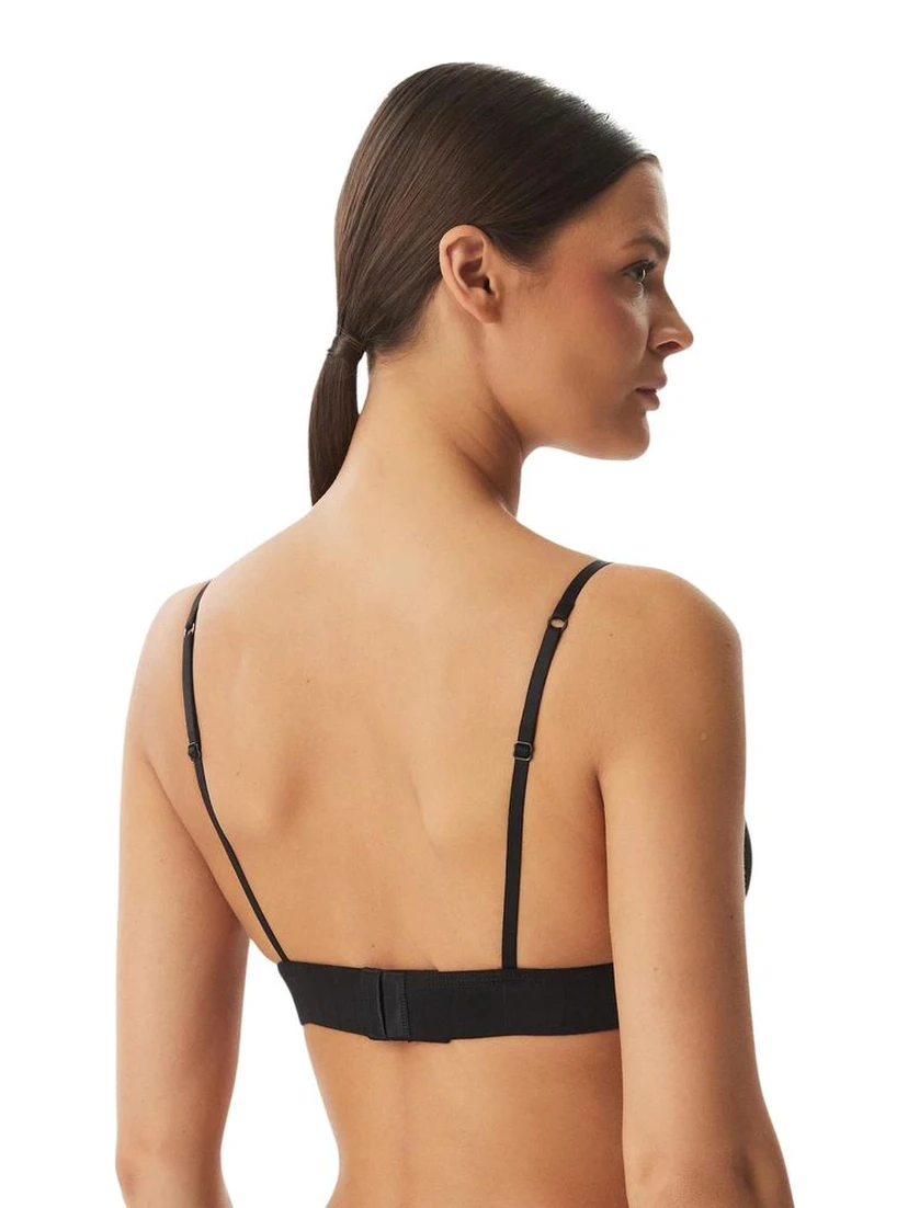 Black Cotton Bra