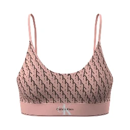 Orange Polyester Bra