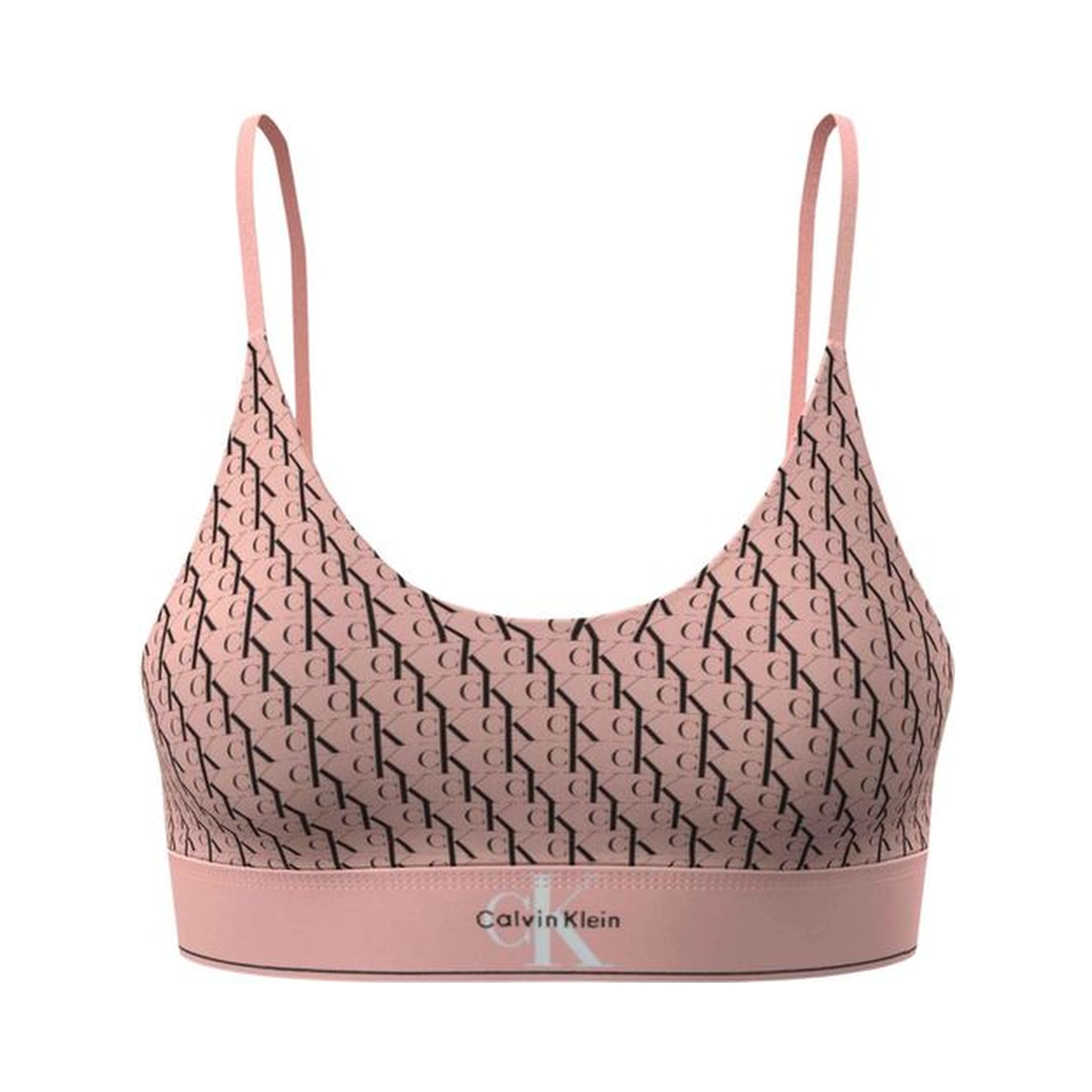 Orange Polyester Bra