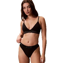 Black Cotton Bra