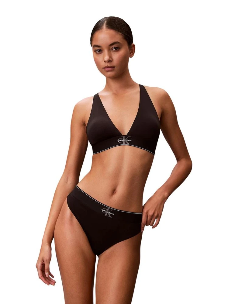 Black Recycled Polyester Pantie