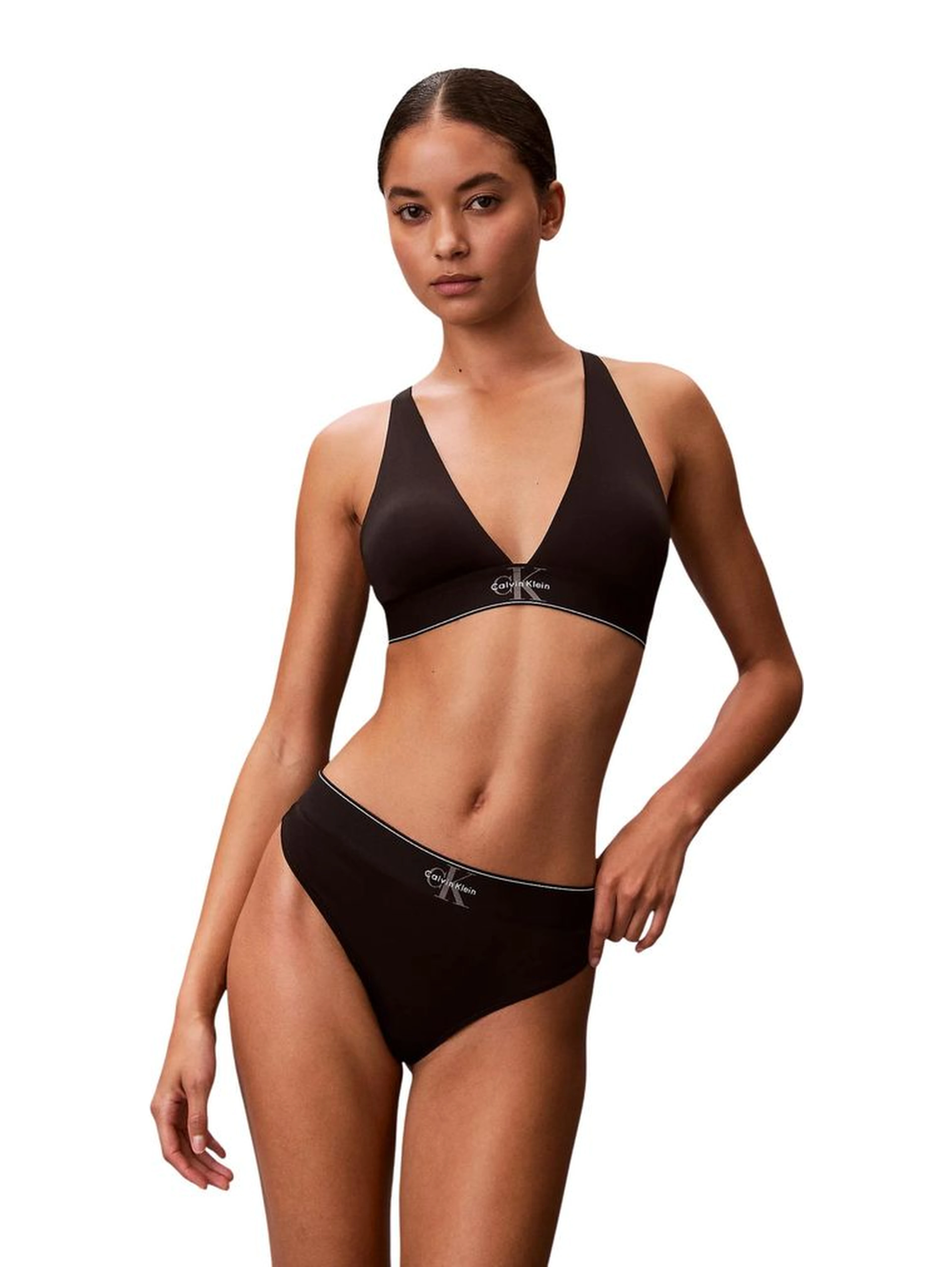 Black Recycled Polyester Pantie