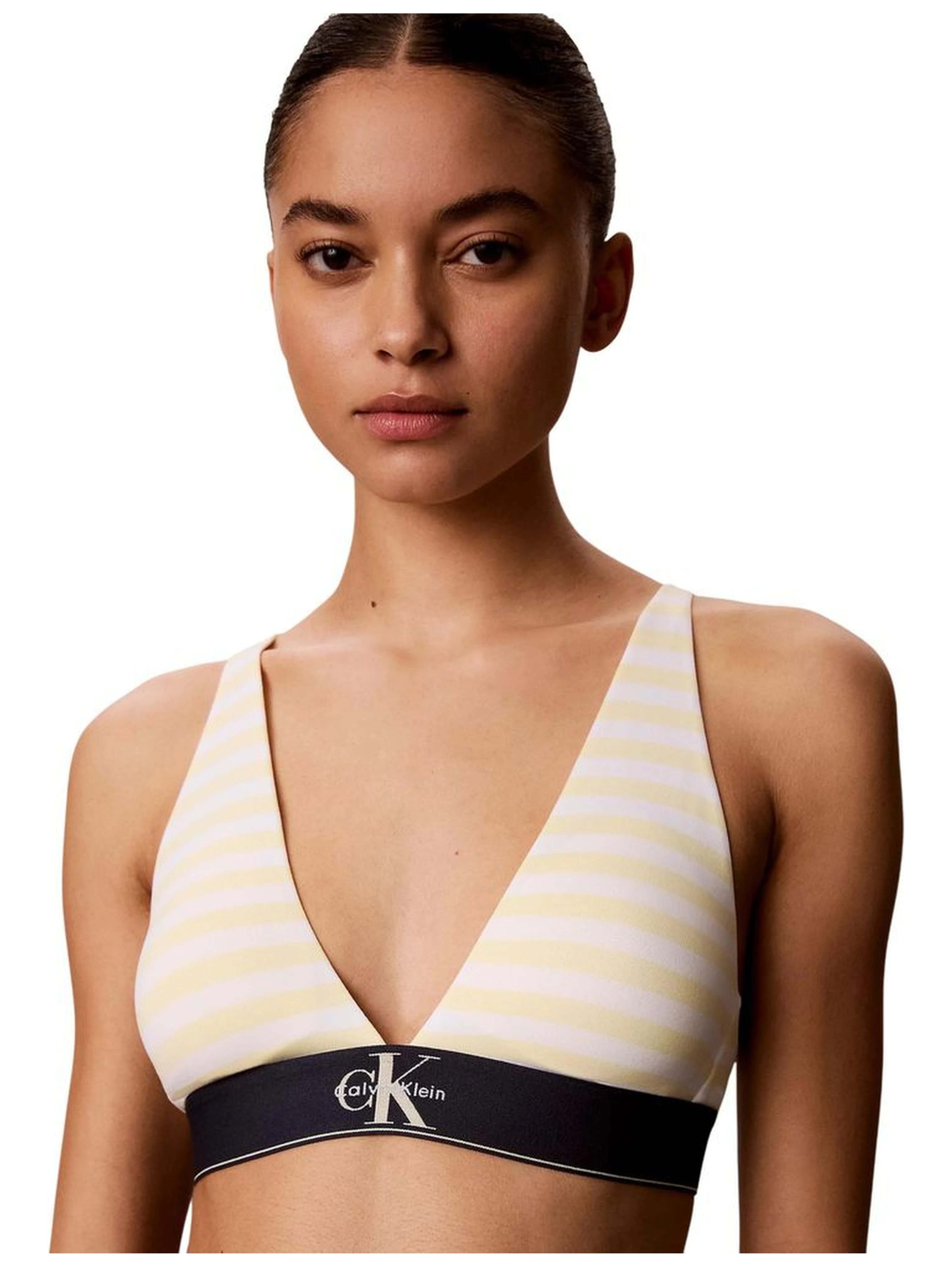 Blue Polyester Bra
