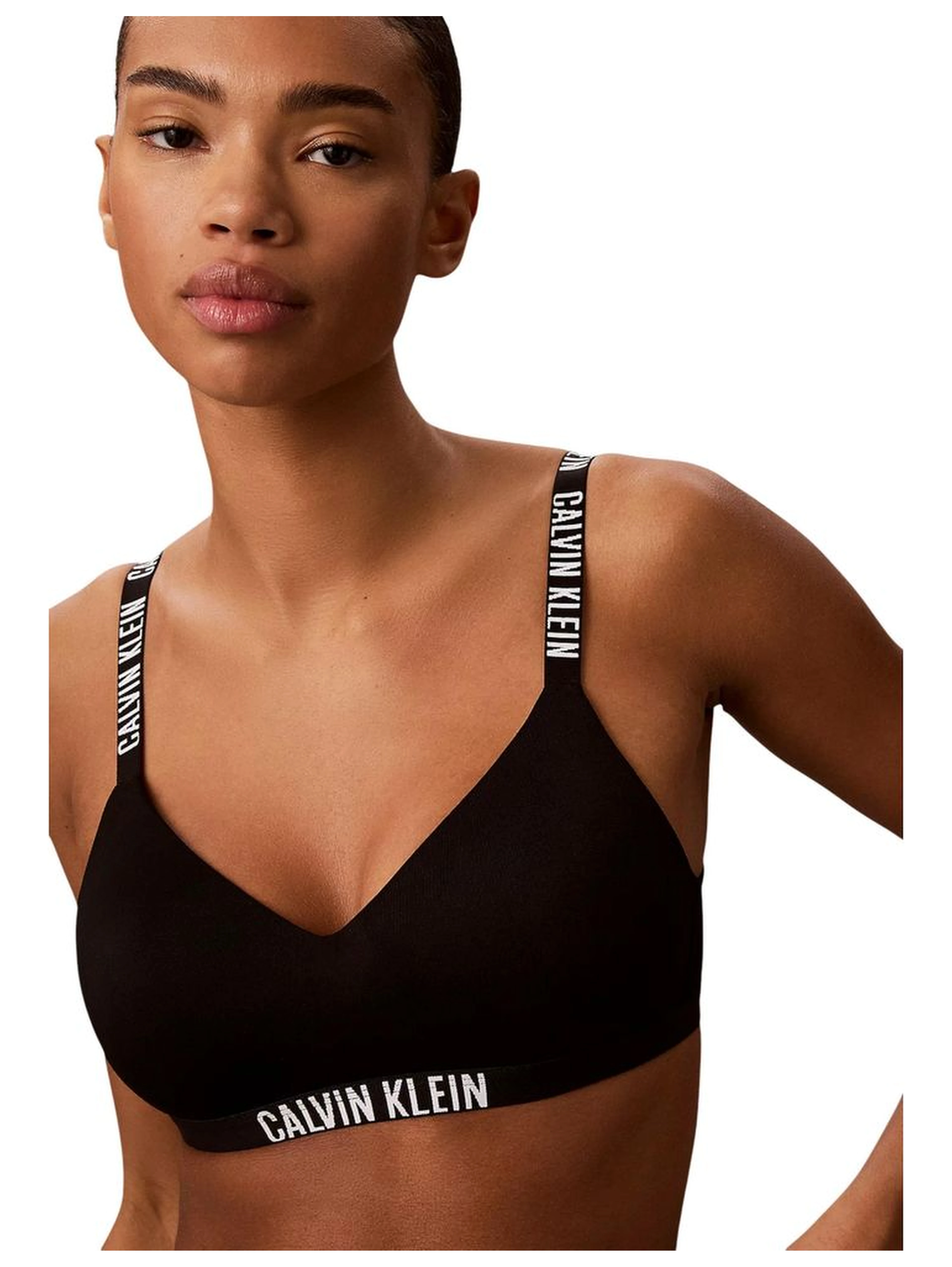 Black Polyester Bra