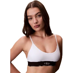 White Polyester Bra