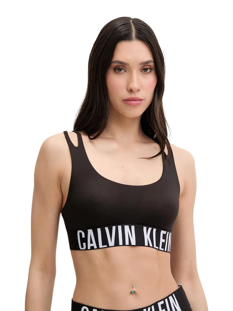 Black Recycled Polyester Bra