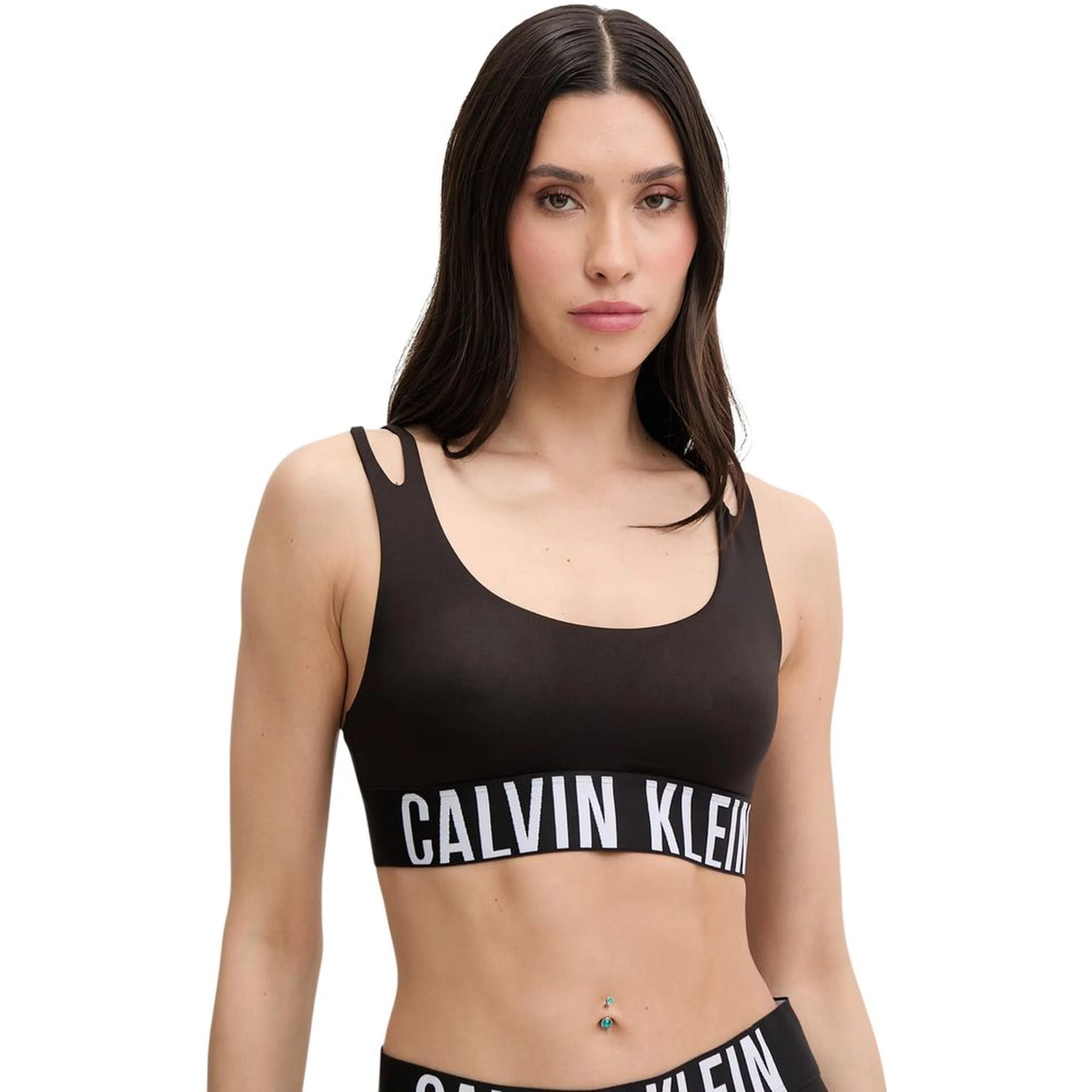 Black Recycled Polyester Bra