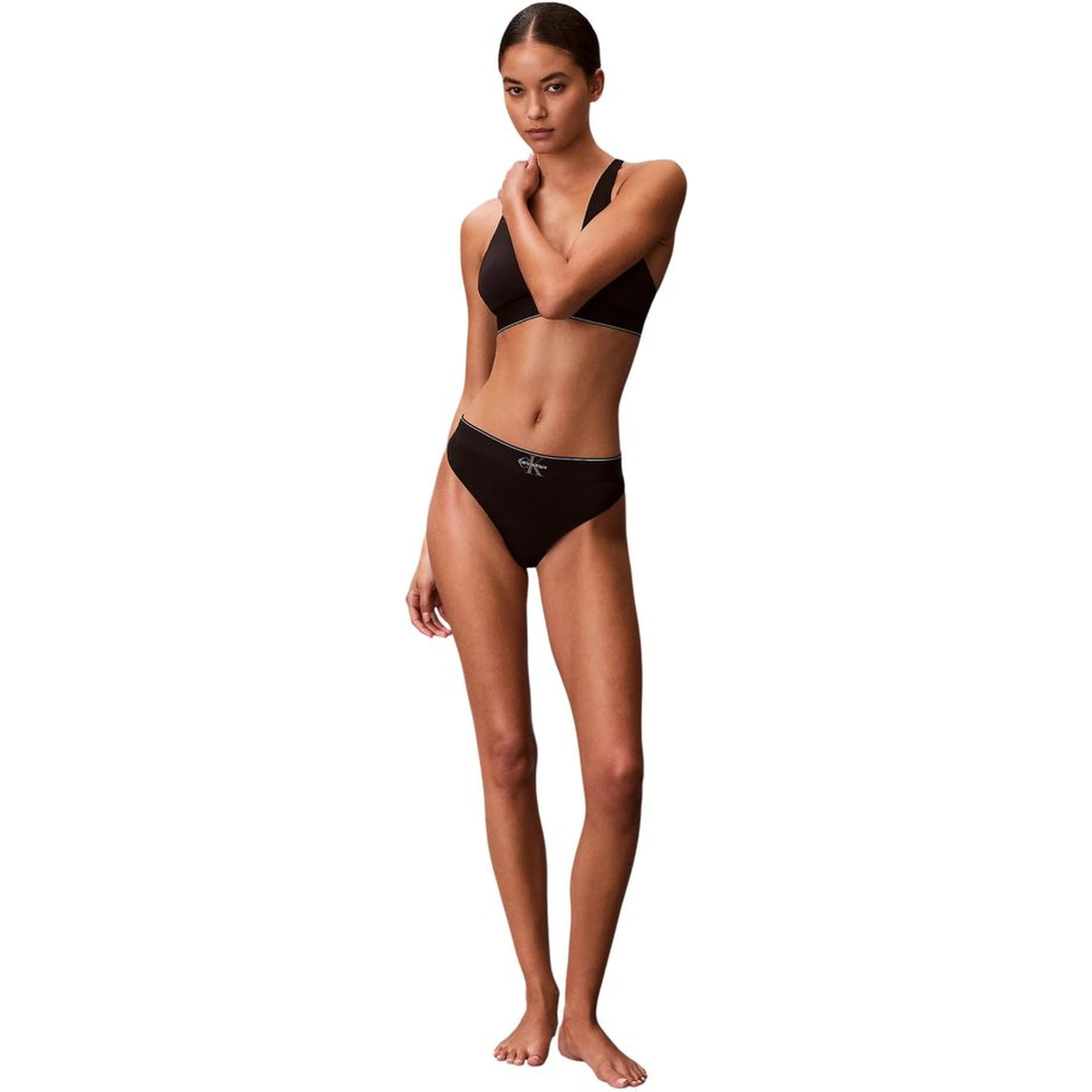 Black Recycled Polyester Pantie