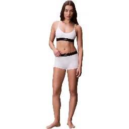 White Polyester Bra