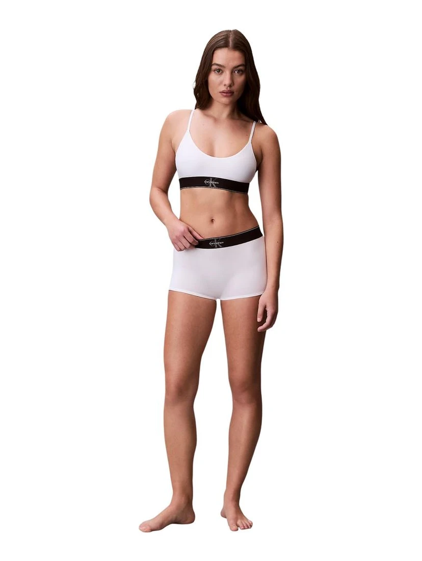 White Polyester Bra