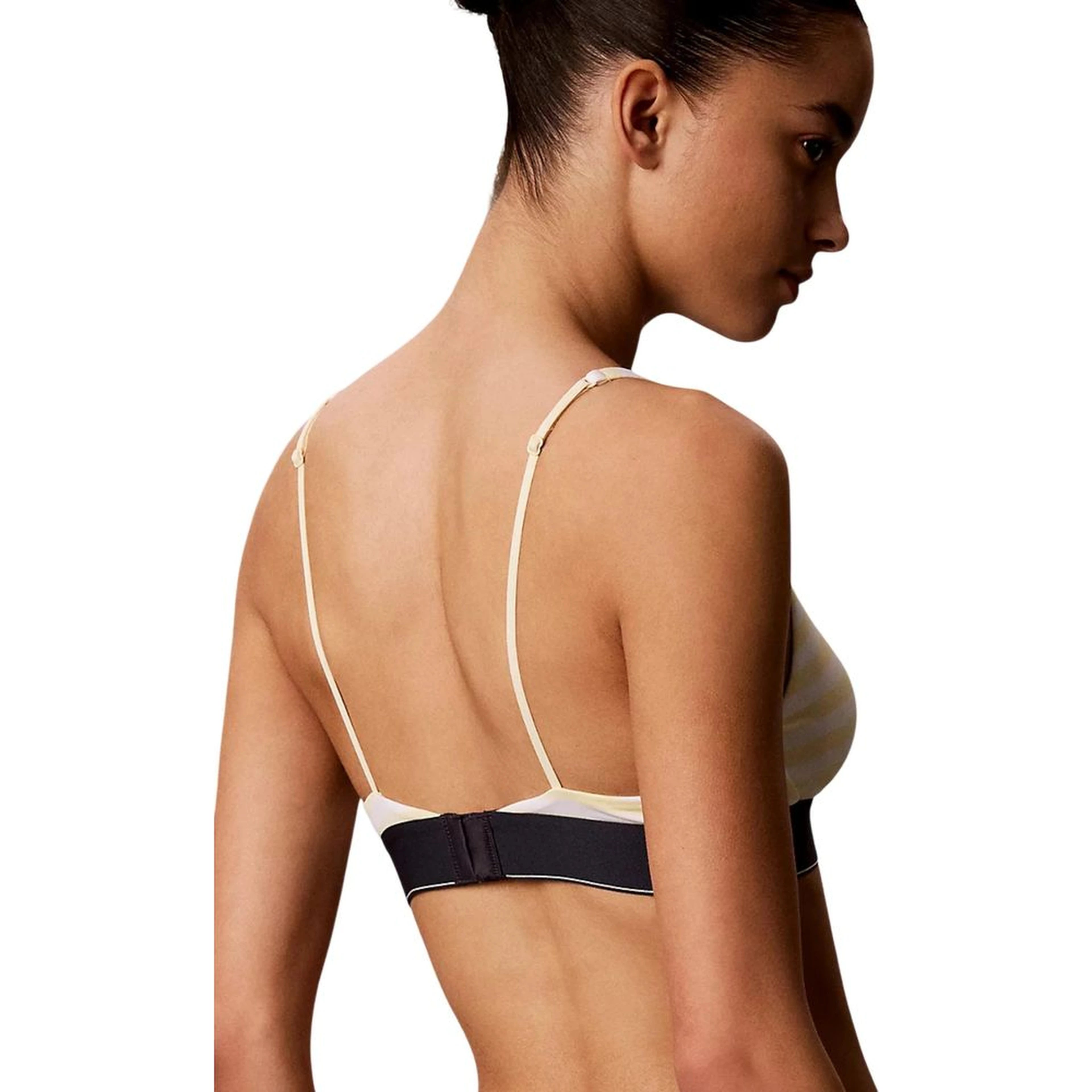 Blue Polyester Bra