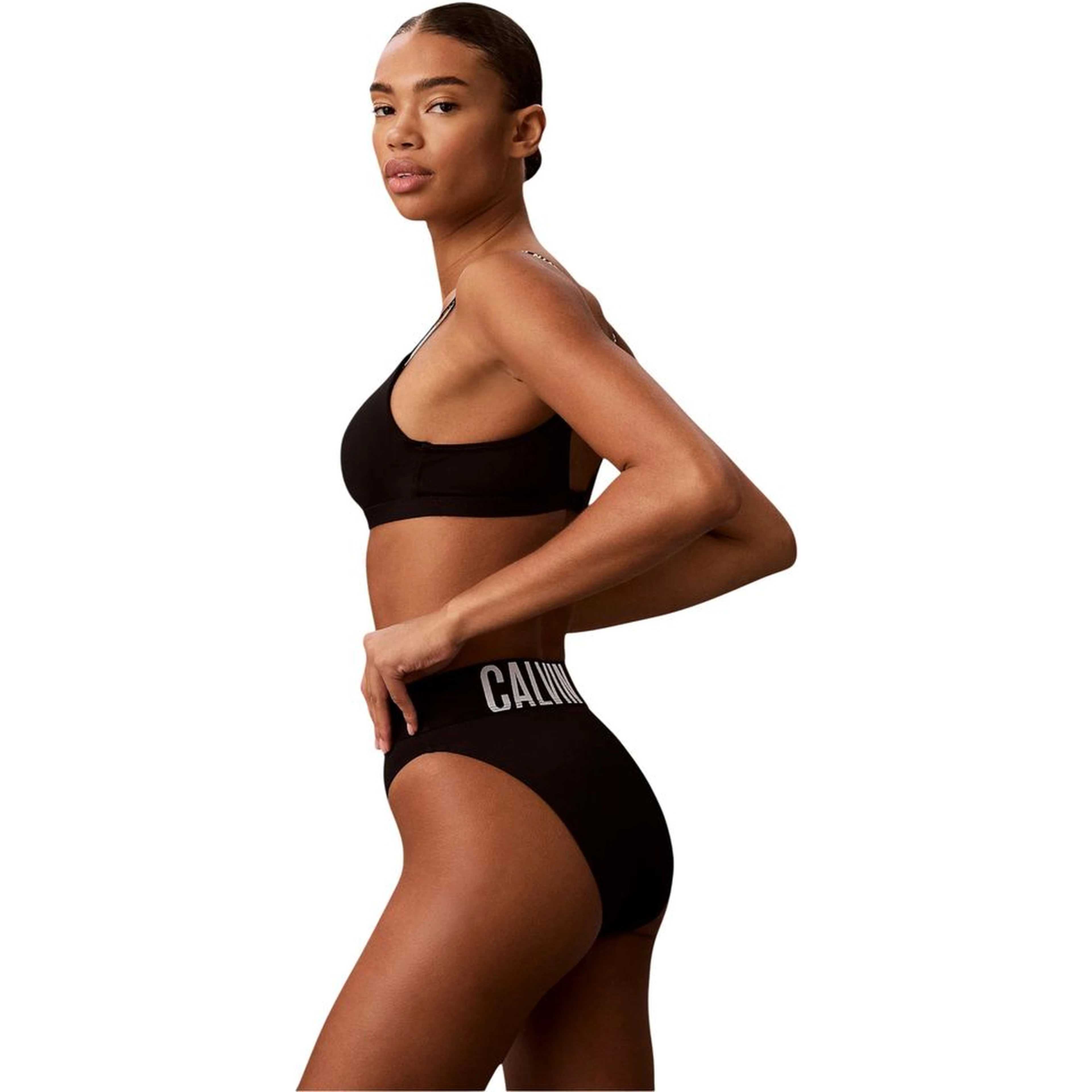 Black Polyester Bra