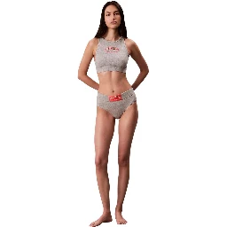 Gray Cotton Bra