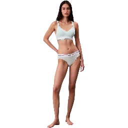 Green Cotton Bra