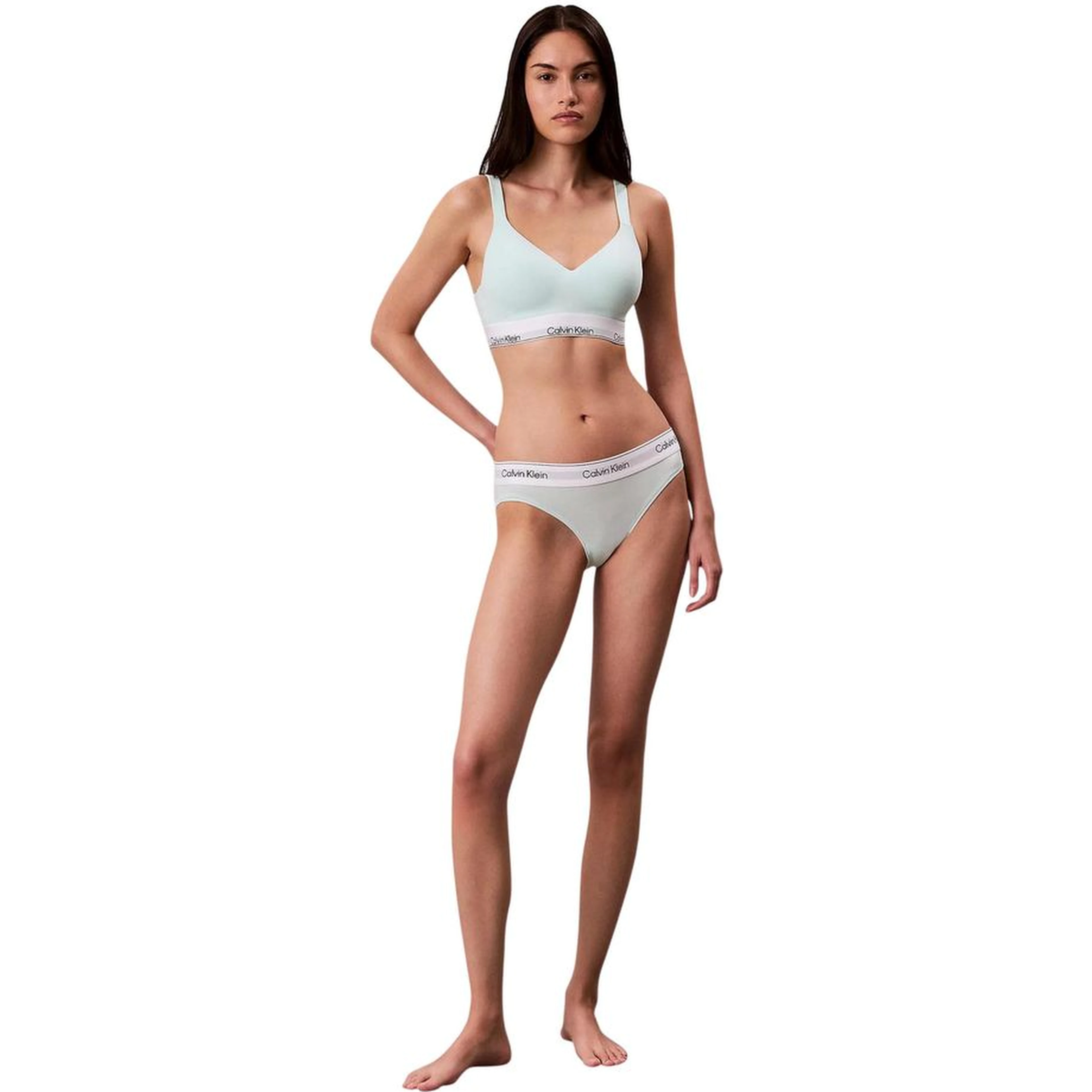 Green Cotton Bra