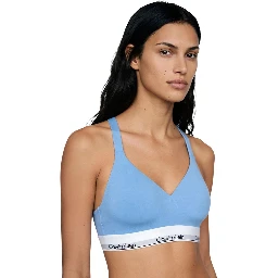 Blue Cotton Bra
