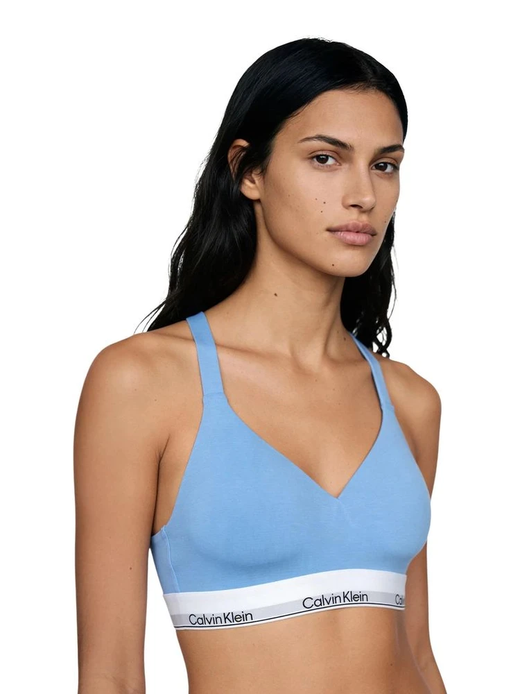 Blue Cotton Bra