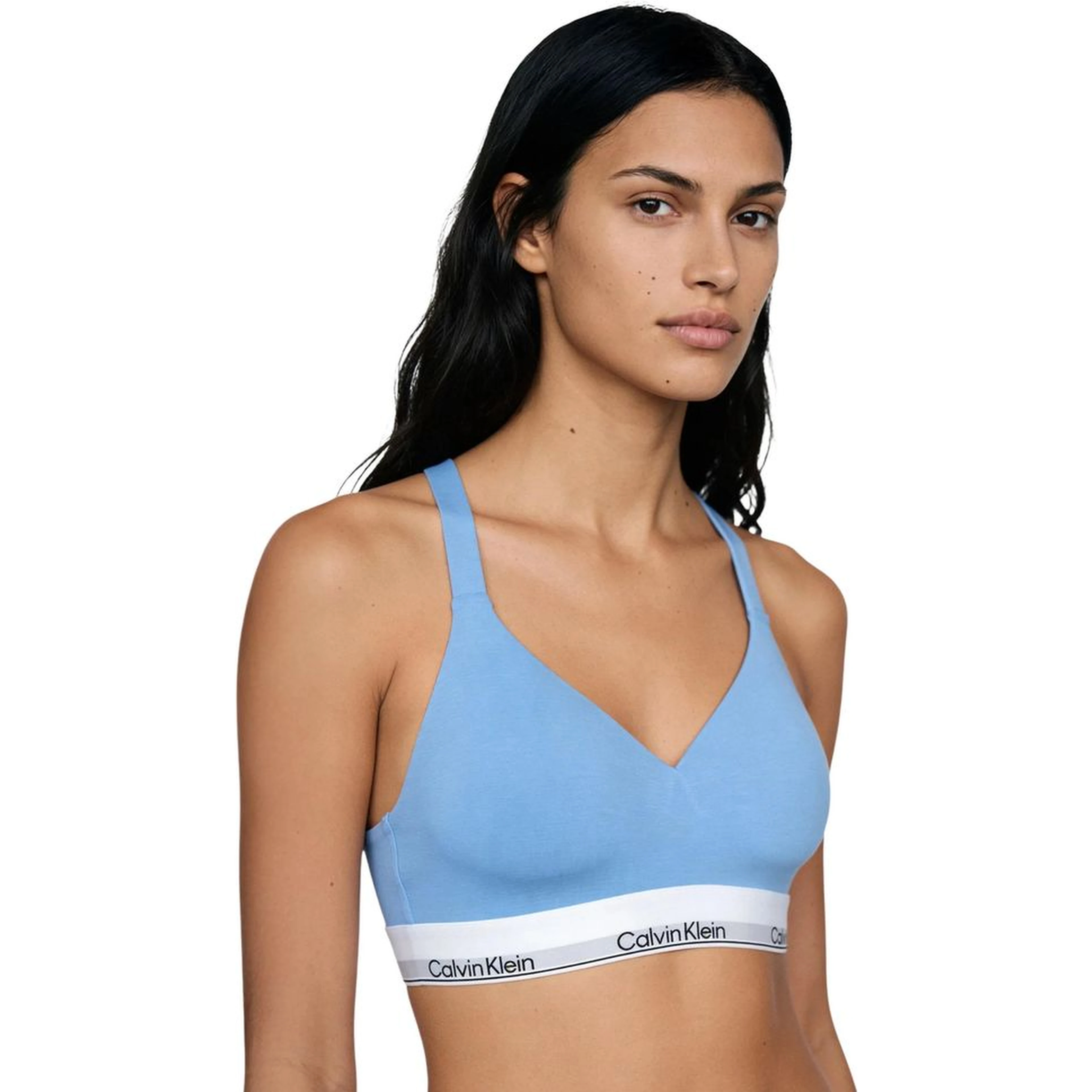 Blue Cotton Bra