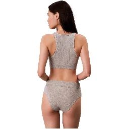 Gray Cotton Bra