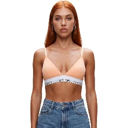 Orange Cotton Bra