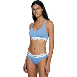 Blue Cotton Bra