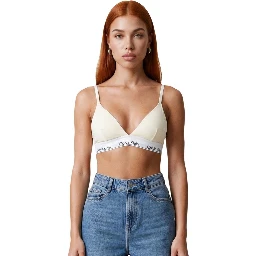 Beige Cotton Bra