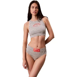 Gray Cotton Bra