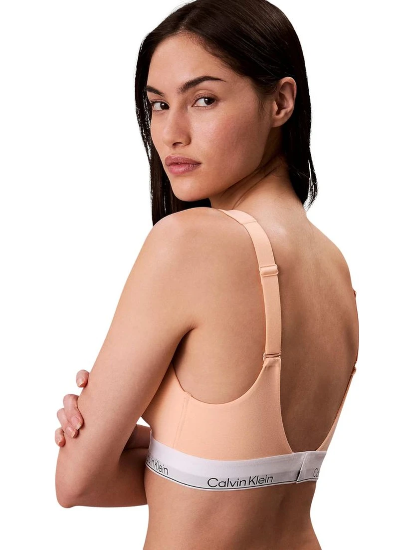 Orange Cotton Bra
