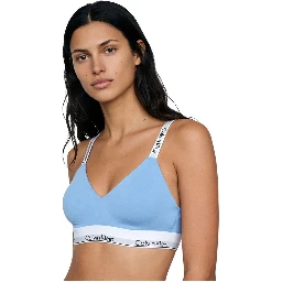Blue Cotton Bra