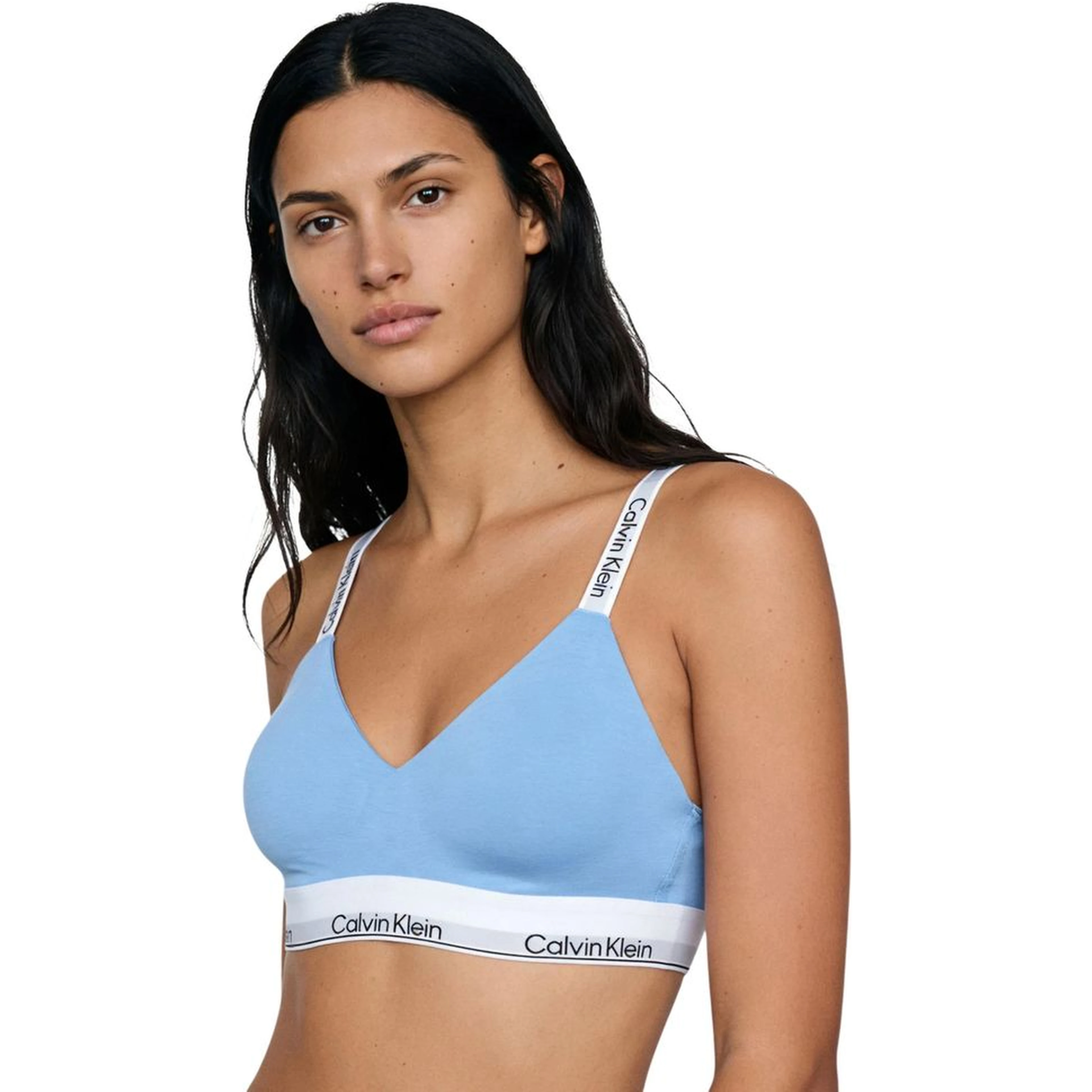 Blue Cotton Bra