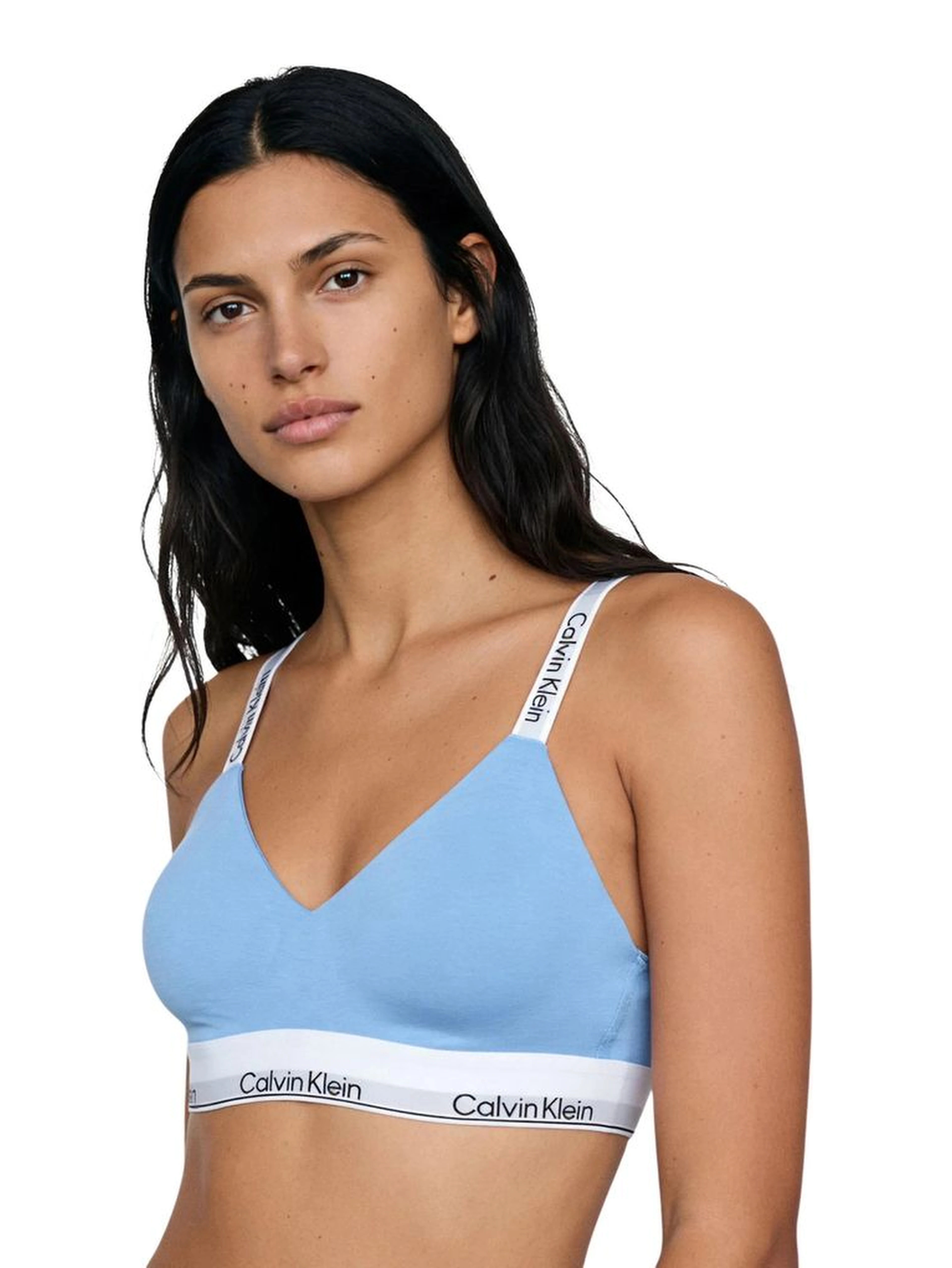 Blue Cotton Bra