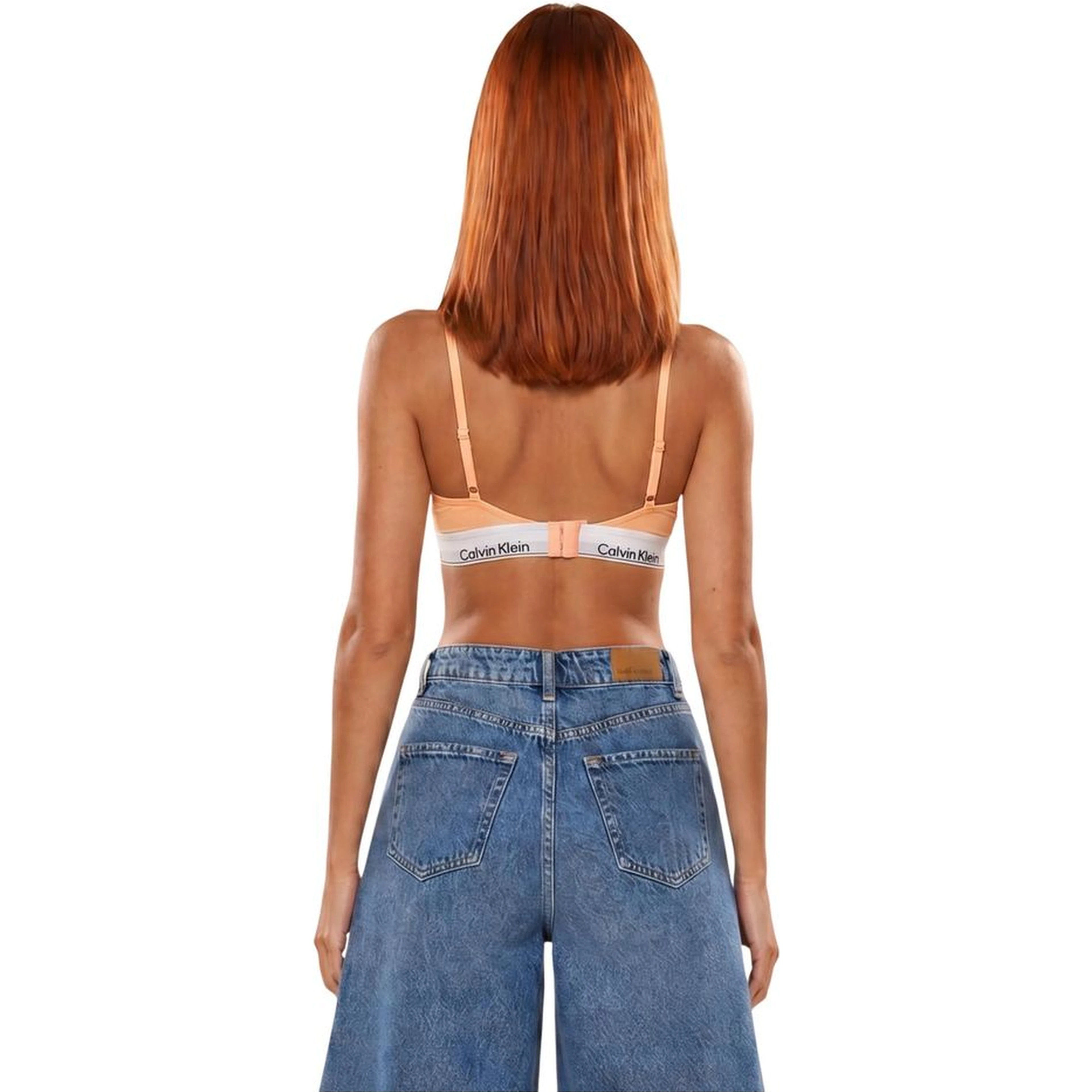 Orange Cotton Bra