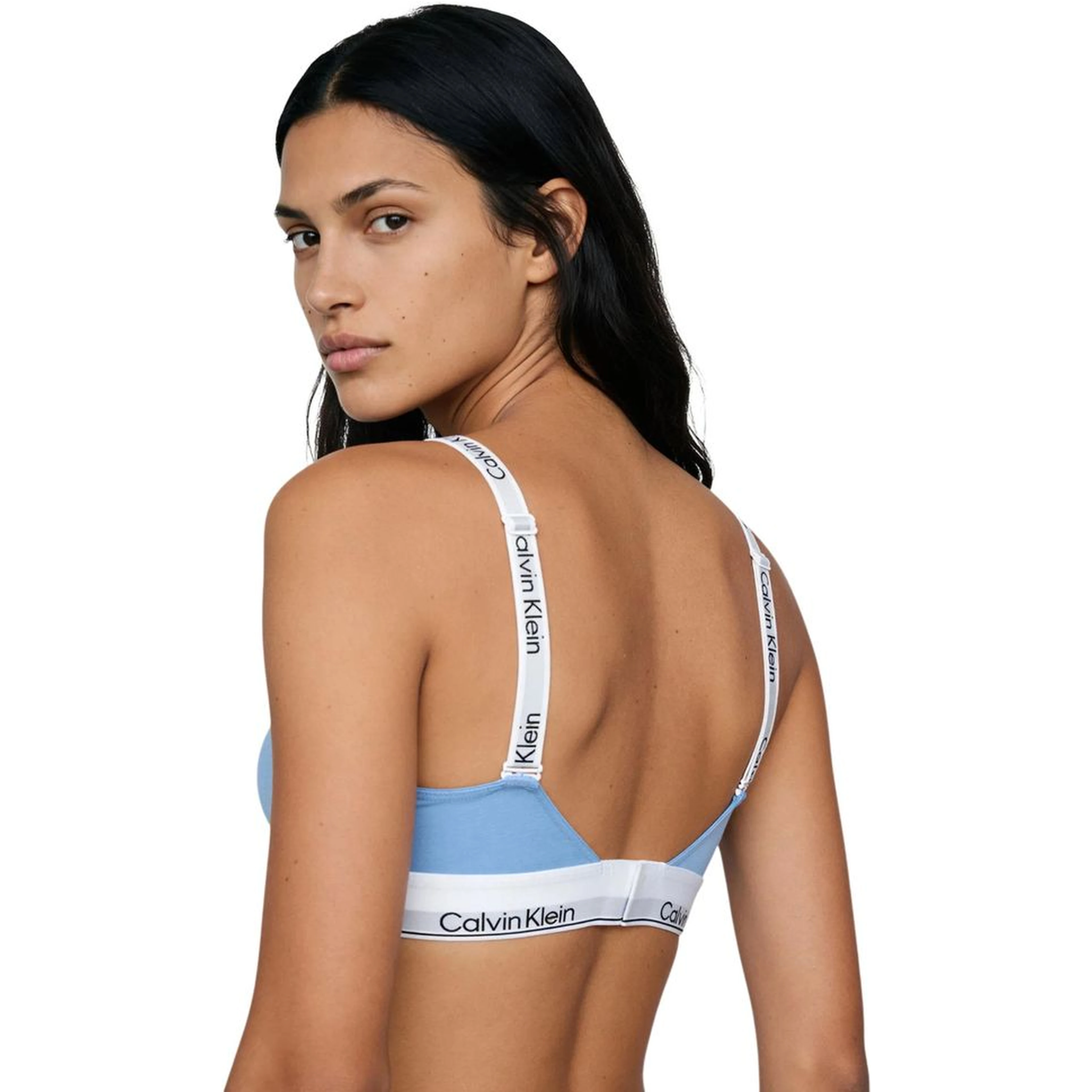 Blue Cotton Bra