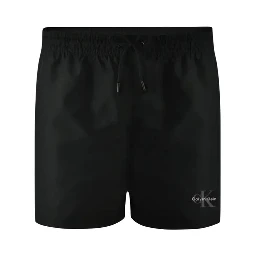 Black Recycled Polyester Swim Shorts