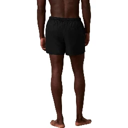 Black Recycled Polyester Swim Shorts