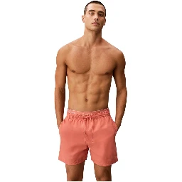 Orange Recycled Polyester Swim Shorts